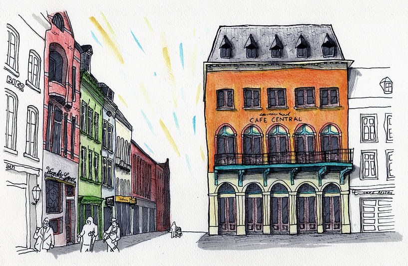 Centre Venlo, Café Central 2020 par BFQ - CTRL+ALT+ART