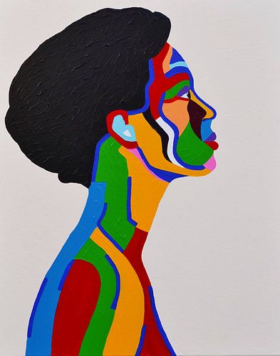 Madame,  en profile portrait of a lady