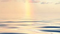 Regenboog over de zee