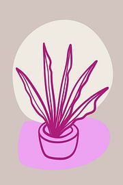 Lila Pflanze abstrakte Illustration