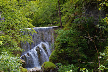 Waterfall in Dornbirn Austria.