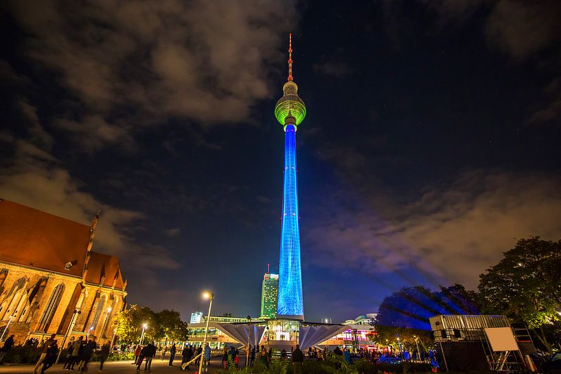 La tour de télévision de Berlin sous un jour particulier par Frank Herrmann