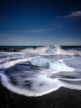 Diamond Beach, IJsland van Eddy Westdijk