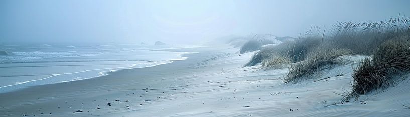 Zand en Gras in Mist van Bloemen Studio