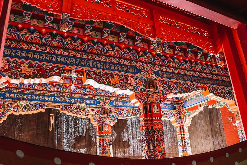 Murale tibétaine détaillée par Your Travel Reporter