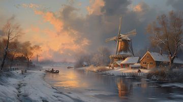 Hollandse winter van Kees van den Burg