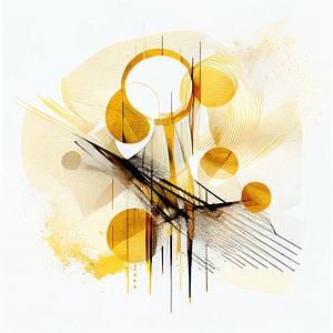 Abstrakt in Gold
