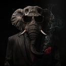 Elephant with cigar and sunglasses by TheXclusive Art thumbnail