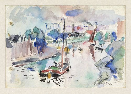 Rik Wouters - De Kostverloren Vaart te Amsterdam Ansichten im Norden (1915)
