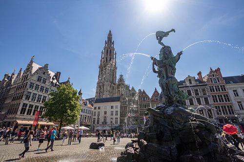 Cathédrale d'Anvers et Brabo