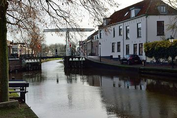 Man passeert de brug van Frank's Awesome Travels