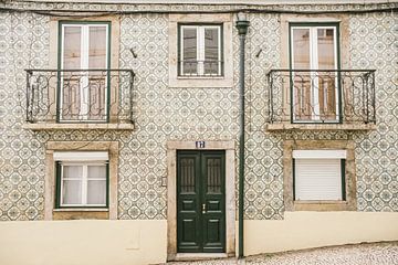 Lisbon Facade with Tiles by Patrycja Polechonska