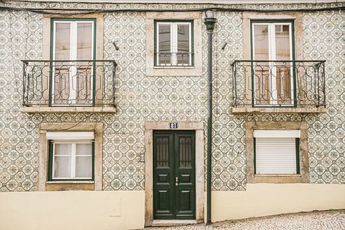 Lissabon-Fassade mit Fliesen