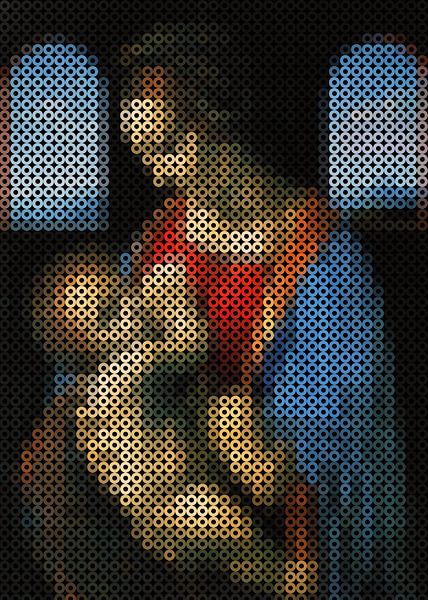 De Madonna met kind - Leonardo da Vinci van Gunawan RB