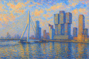 Rotterdam, Nederland schilderij van Johannes