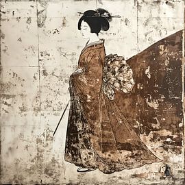 Figurenmalerei der Edo-Zeit: Braun und Wi von Dream Designs art work