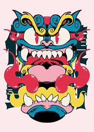 JAPANISCHE TEUFELSMASKE von Ramy Salah Hefny