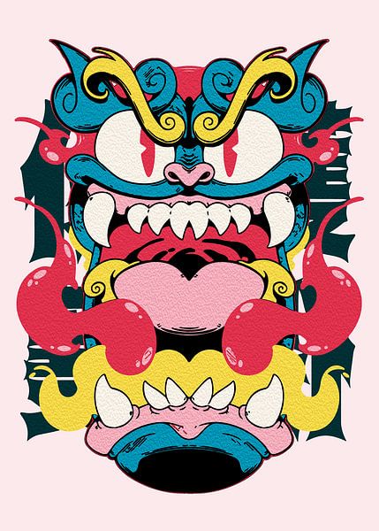JAPANESE DEVIL MASK by Ramy Salah Hefny