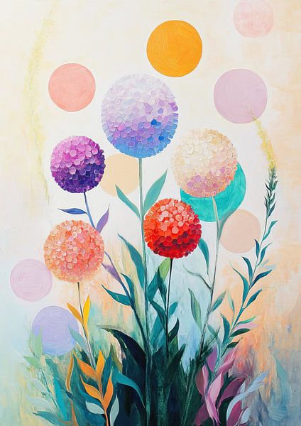 Flower Field | Colourful Flowers by Wonderful Art
