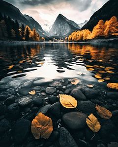 Bergsee im Herbst