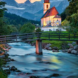 Church of Ramsau in Bavaria, Germany by Michael Abid