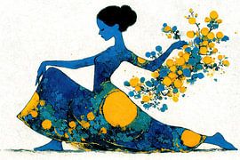 Frau Blumen | Blühende Frau von OMG Art