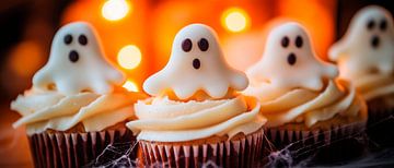 Griezelige cupcakes voor een Halloweenfeestje van Poster Art Shop