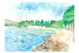 Strand von Saint-Jean-Cap-Ferrat an der Côte d'Azur