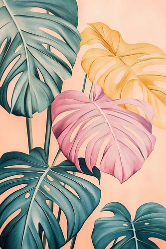 Monstera in Pastell II