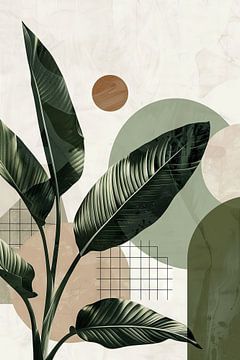 Botanische geometrie van Poster Art Shop