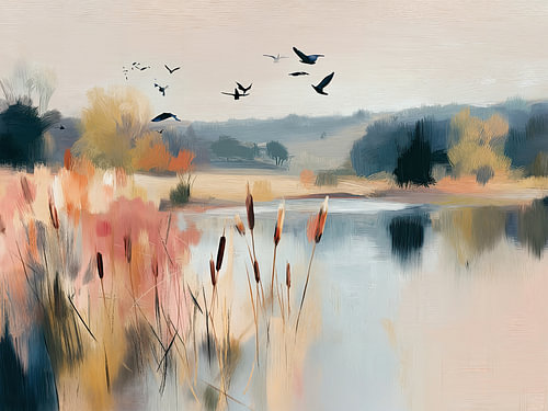 Soft Morning Lake