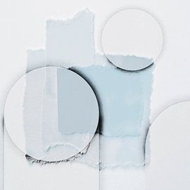 Soft Minimalism in Circle Shapes Baby Blue