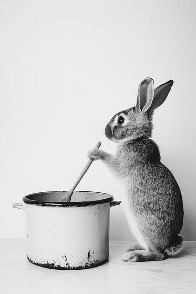 Kochendes Kaninchen von Poster Art Shop