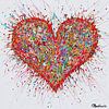 Colorful Heart by Vrolijk Schilderij