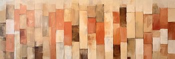 Mosaïque de terre | Abstrait tons de terre