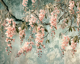 Goldenrain Painting | Whispering Golden Blossoms by Flower Studio