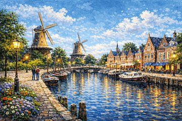 Dokkum, Pays-Bas : peinture. sur Johannes