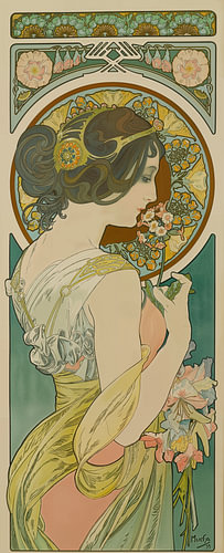 Primrose (1899) door Alphonse Mucha