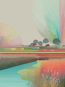 Das niederländische Polderland