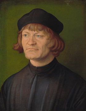 Portret van een geestelijke (Johann Dorsch), (1516) door Albrecht Dürer. van Dina Dankers