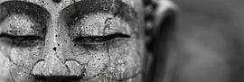 Buddha in Schwarz-Weiß von Poster Art Shop