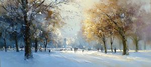 Winterlandschaft | Abendspaziergang im Schneelicht
