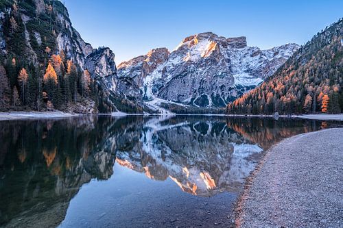 Autumn at Lake Braies South Tyrol by Achim Thomae Photography
