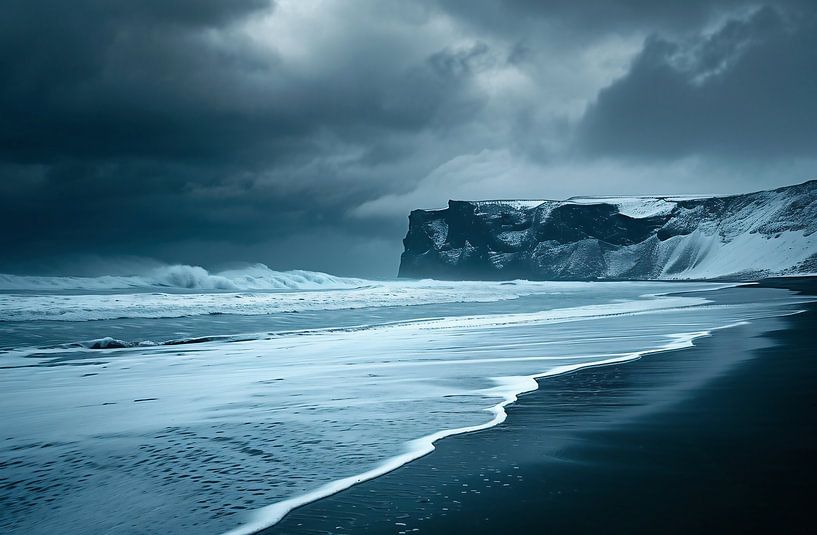 Winter an Norwegens Küste von fernlichtsicht