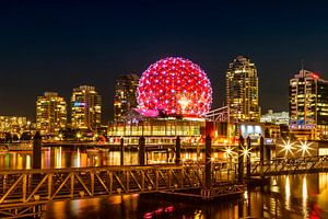 Indrukwekkende nachtimpressie van Vancouver
