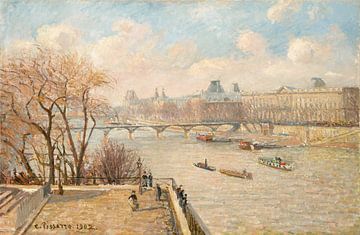 The Louvre from the Pont Neuf (1902) painting by Camille Pissarro. van Studio POPPY