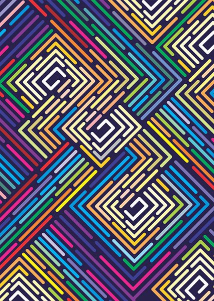 LABYRINTH LINE ART PATTERN by Taufan Heriyansyah