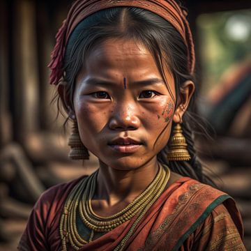 Meisje in Vietnam van Gert-Jan Siesling