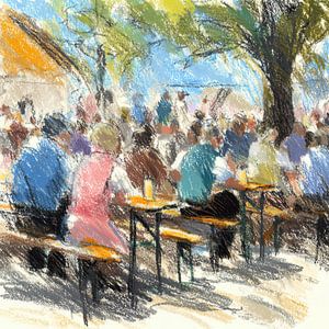 Bier im Sommerbiergarten