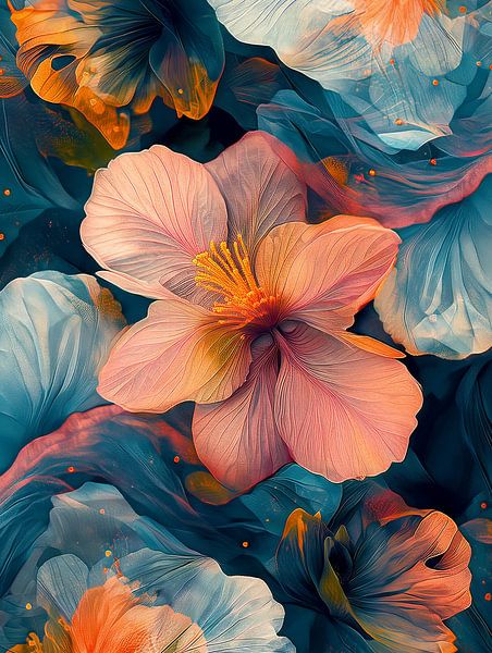 Flowers abstract by Bert Nijholt